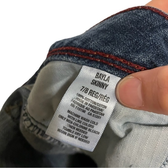 Aeropostale Bayla Skinny Distressed Jeans Size 7/8 - Picture 6 of 7